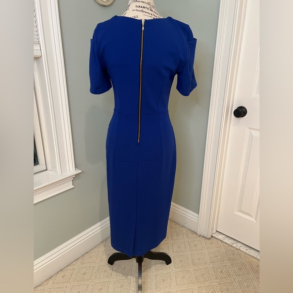 MaryCrafts Royal Blue Sheath Dress | Size 4 | Midi | Like New - Picture 4 of 12